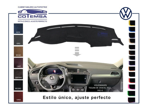 Cubretablero Aut.(color) Volkswagen Tiguan 2018 A 2021, V42 Foto 2