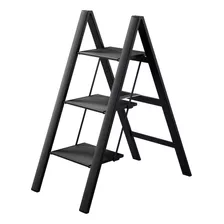 Ladders Escalera De Tijera Delgada, 3, Color Negro