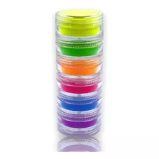 Torre De 6 Pigmentos Fluor Para Maquillaje Y Manicure