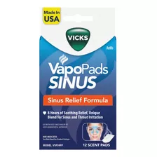 Vicks Vapopads Sinus Almohadillas Para Humidificador 12pz