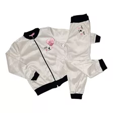 Conjunto Inverno Infantil Jaqueta Com Ziper Menina