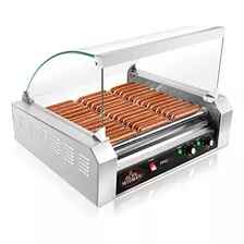 Electric 30 Hot Dog 11 Roller Grill Cooker Machine 1200 Vati