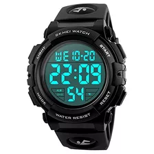 Cara Digital Grandes Hombres S Deportes Reloj De Pulser...