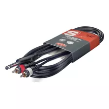 Cable 2 Rca A Plug 1/4 Stereo Calidad A