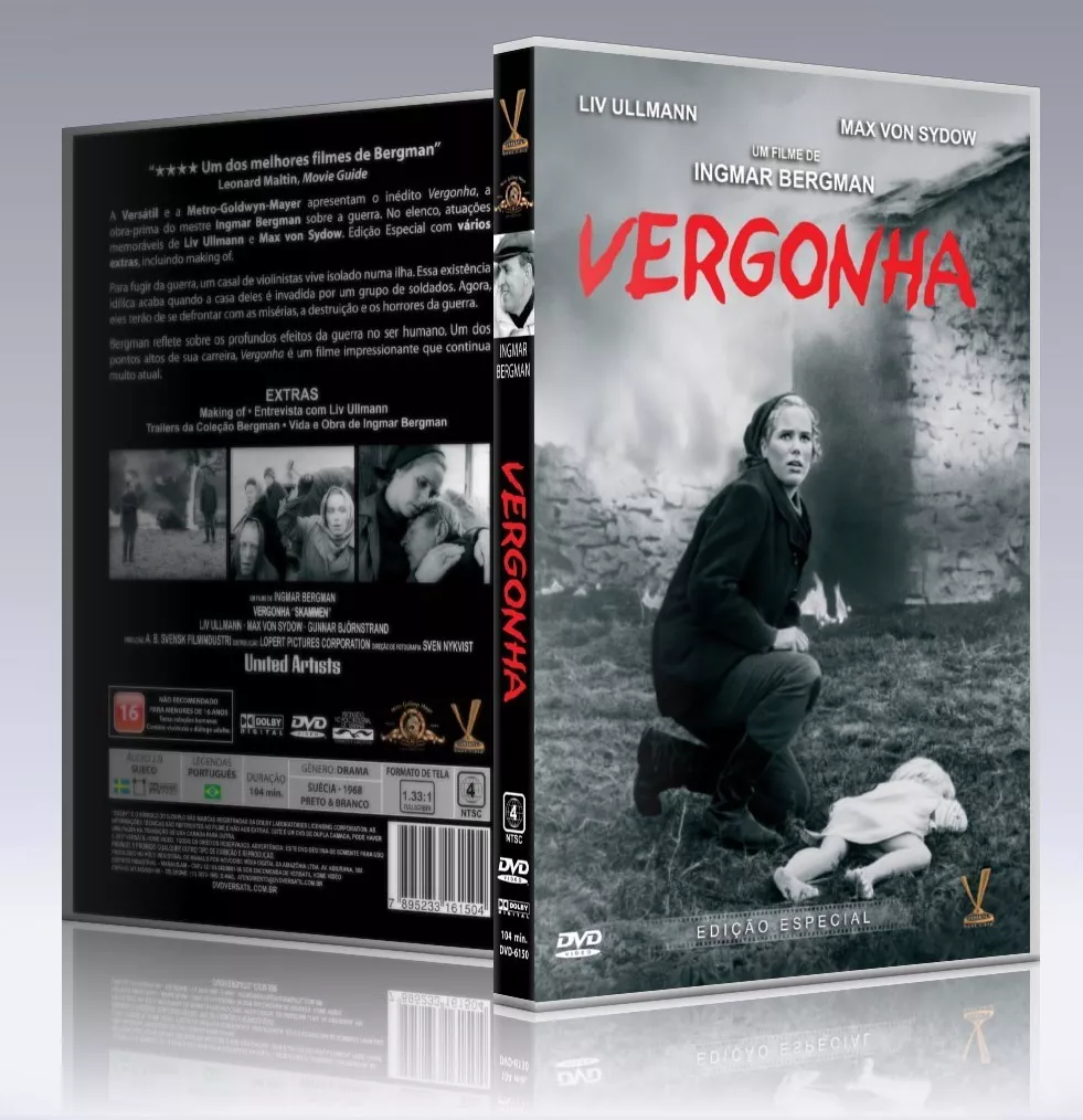 Dvd Vergonha - Edição Especial - Ingmar Bergman - Original