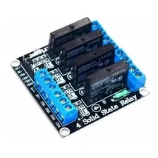 Modulo Relevador Rele Relay 4 Canales 5 V Estado Solido Ssr