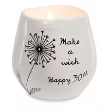 Pavilion Gift Company Make A Wish Happy 30th Vela De Cera De