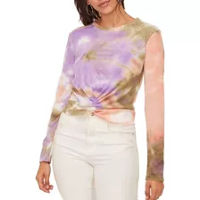 Camiseta Con Efecto Tie-dye Y Detalle Torcido Madyrose/ Lush