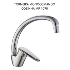 Torneira Monocomando Cozinha Com Bica Movel Manplex 1070 Acabamento Brilhante Cor Prateado