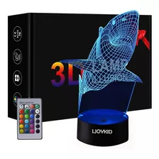 Shark - Lámparas 3d - Escritorio De Mesa Táctil De 7 Colores