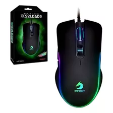 Mouse Gamer Usb Com Led Rgb Soldado Gm-v550 6400 Dpi Infokit