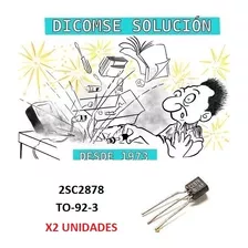 2sc2878 C2878 Npn 0.3a 50v 0.4w 30mhz To92 X 2 Unidades