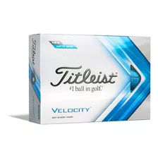 Pelotas De Golf Titleist Velocity Matte Blue Color Neue Blue