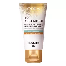 Protetor Solar Uv Defender Cor Média Fps60 Loréal Paris