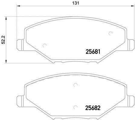 Balatas Delanteras Volkswagen Polo 1.6l L4 15-18 Brembo Foto 2