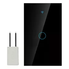 Interruptor Inteligente Wi-fi De 1 Vías Negro Sin Neutro