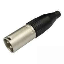 Plug Conector Amphenol Ac 3 Mm Xlr Macho Linha - Amphenol