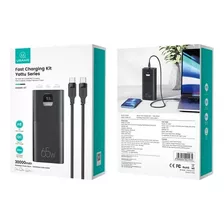 Power Bank Usams Pb68 Moviles/tablet/laptop 30.000mah Color Negro