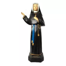 Imagem De Santa Faustina 32 Cm Estatua Cor Pintura A Mão