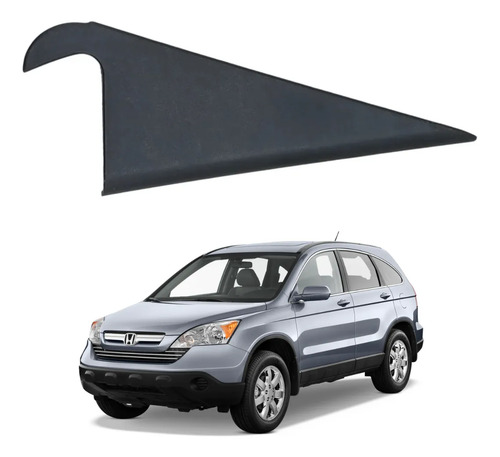 Moldura Interna Porta Traseira Esquerda Honda Crv 2007 2011 Preto
