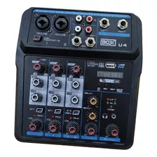 Console Box U4 Mini Mixer 4 Canais