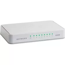 Switch Netgear 8 Puertos Gigabyt Ethernet Gs208, Inmediato