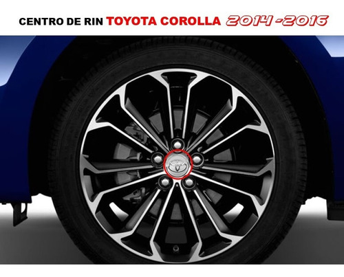 Par De Centro De Rin Toyota Corolla 2014-2016 Foto 8