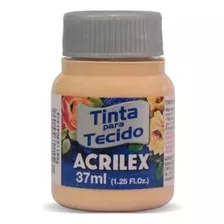 Tinta De Tela Mate Amarillo Melocotón Acrilex, 37 Ml