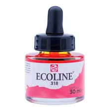 Tinta Aquarela Liquida Talens Ecoline 30ml - Carmine Cor 318 Carmine