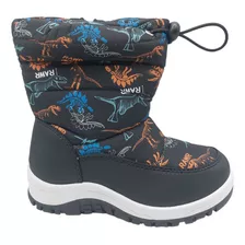 Botines Botas Invierno Dinos/full Chiporro Impermeable Niños