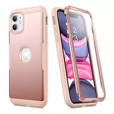 Estuche Para Celular iPhone 11 Cuerpo Completo Rosado