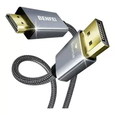 4k Displayport A Hdmi Cable De 3 Pies Carcasa De Aluminio, N