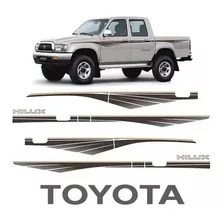 Kit Adhesivos Calcos Laterales Hilux 1992 A 2004 + Toyota 