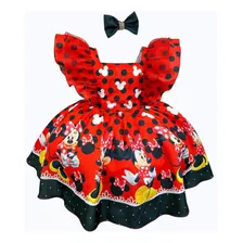 Vestido Minnie Vermelha Luxo