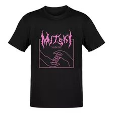 Camiseta Mitski Musica Nobody T-shirt 100% Algodão Rosa