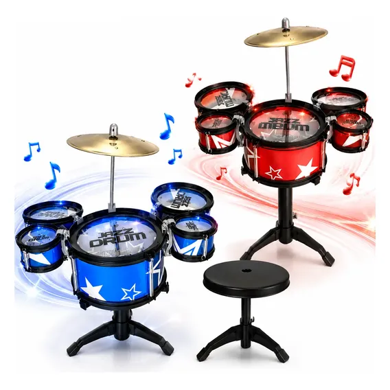 Mini Bateria Infantil Musical World De Plástico Jazz Drum