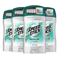 Speed Stick Regular - Desodorante Barra - 4 Unidades De 85g