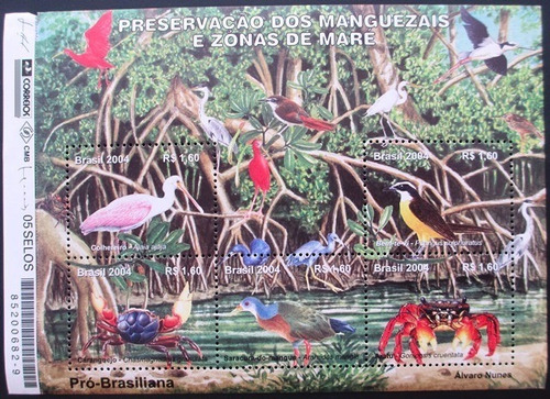 A9294  Brasil Bloco Nº 136 Novo  Fauna Manguezais