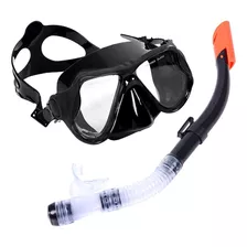 Equipamento De Mergulho Com Snorkel Para Conjunto De Preto