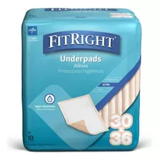 Pañal De Cama Fitright Ultra Medline Predoblado 10 Pza Talla 30x36