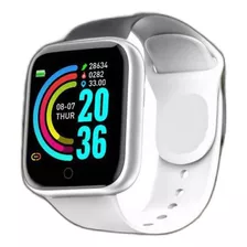  Relogio Smartwatch D20 App Fit Pro Monit Saúde Cor Branco