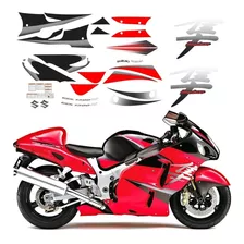 Adesivos Suzuki Hayabusa Gsx 1300r 2005 Vermelha Ca-16054