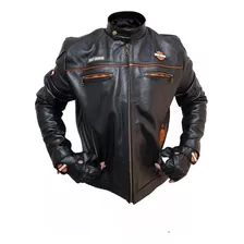 Harley Jaqueta Masculina Couro Bovino + Luva Envio Imediato