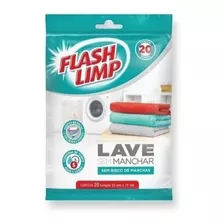Kit Lenço Lave Sem Manchar Antimancha 20 Lencos - Flash Limp
