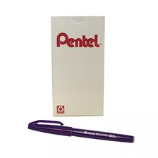 Pentel Arts Sign Pen Touch, Punta De Pincel De Fude, Tinta V