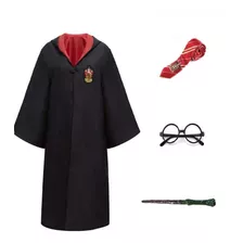 Kit Capa Harry Potter Varita, Corbata, Gafas Talla Niño