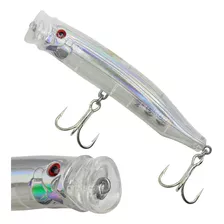 Isca Artificial Albatroz Popper Maguro 12cm 30g. Cor Prata - Af01