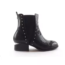 Bota Barker Dama Mujer Flores Bordadas Elasticos Nuevas