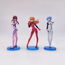 Neon Genesis Evangelion Set 3 Peças - Action Figure