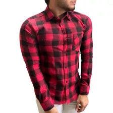 Camisa Social Masculina Manga Longa - Xadrez De Flanela